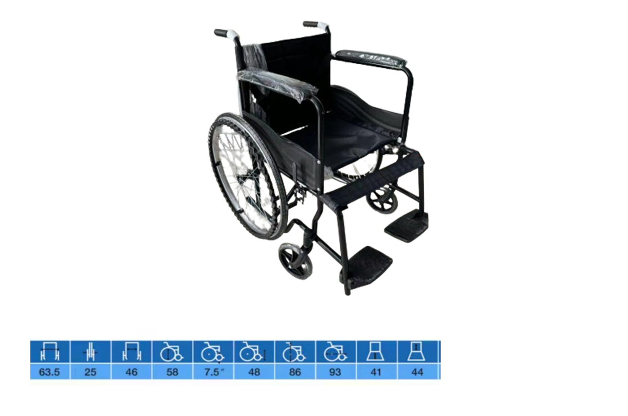 STD Wheelchair - Fixed arm & foot rests