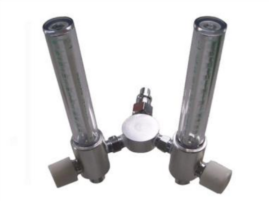 Oxygen Flow Meter Dual Tube